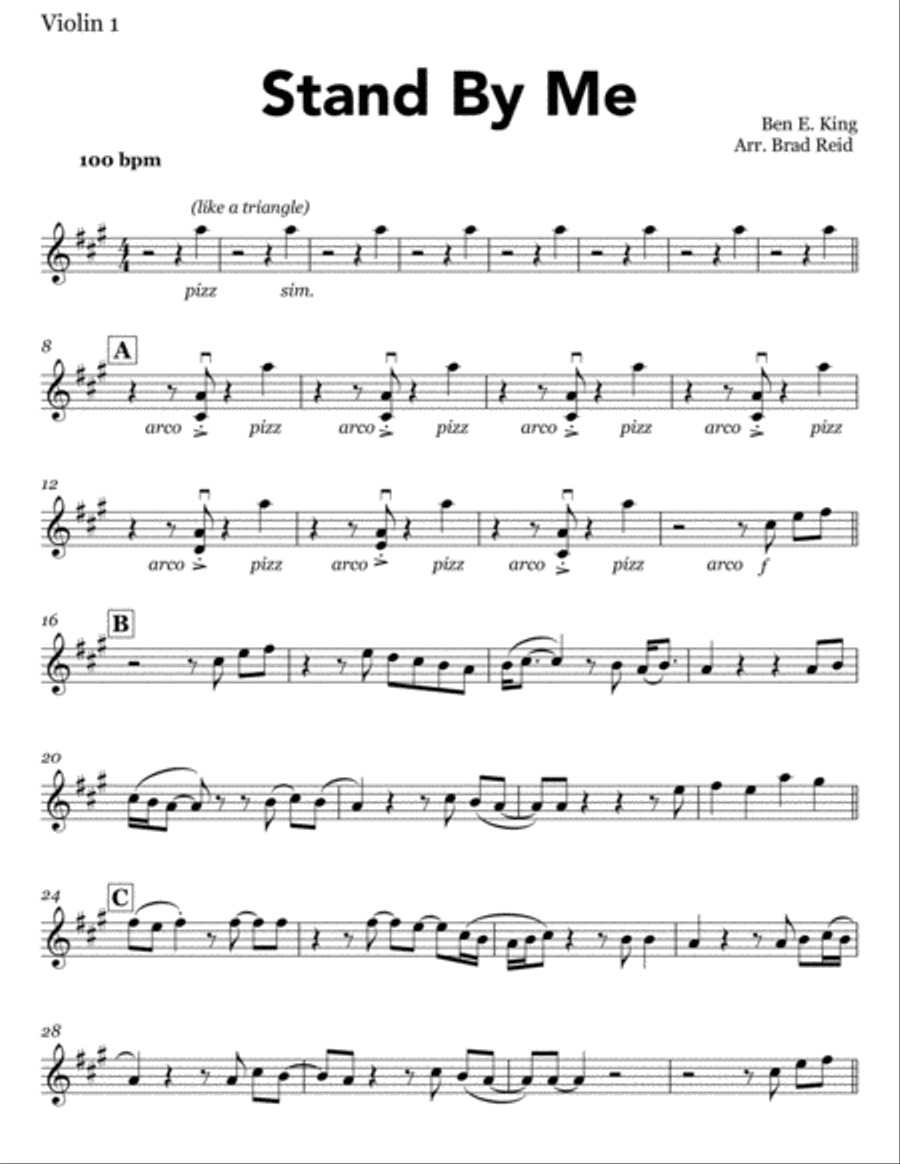 Stand By Me String Trio scores gallery preview page 5