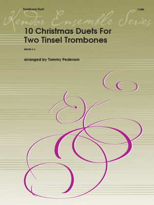 Book cover for 10 Christmas Duets For Two Tinsel Trombones