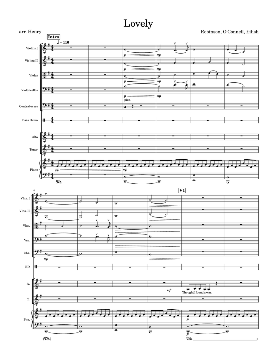 Lovely String Orchestra scores gallery preview page 1