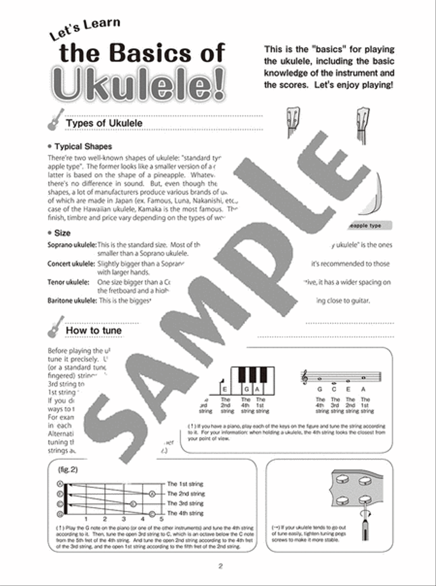 Studio Ghibli Songs for Solo Ukulele Vol.1/English Version Percussion scores gallery preview page 3