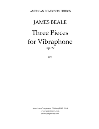 [Beale] Three Pieces for Vibraphone
