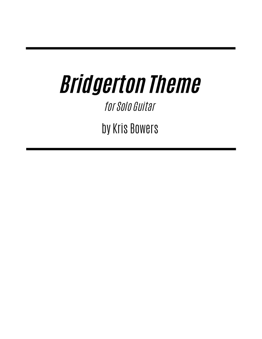 Bridgerton Theme Acoustic Guitar scores gallery preview page 1