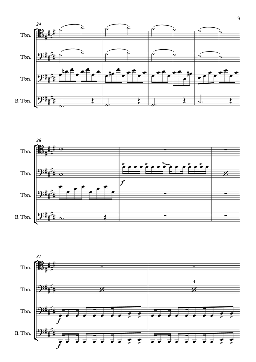Moonlight Brass Quartet scores gallery preview page 3