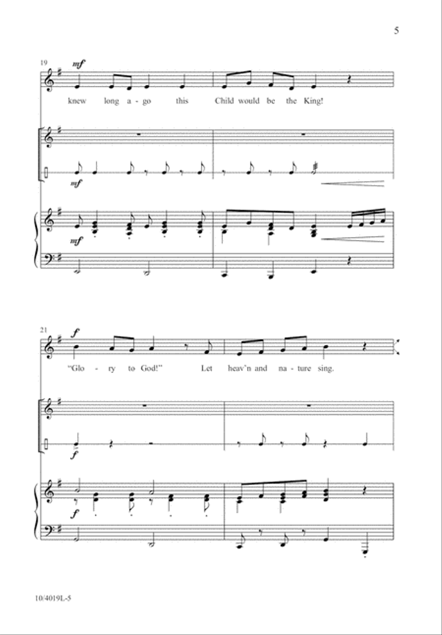 Prophets Knew Unison Choir scores gallery preview page 5