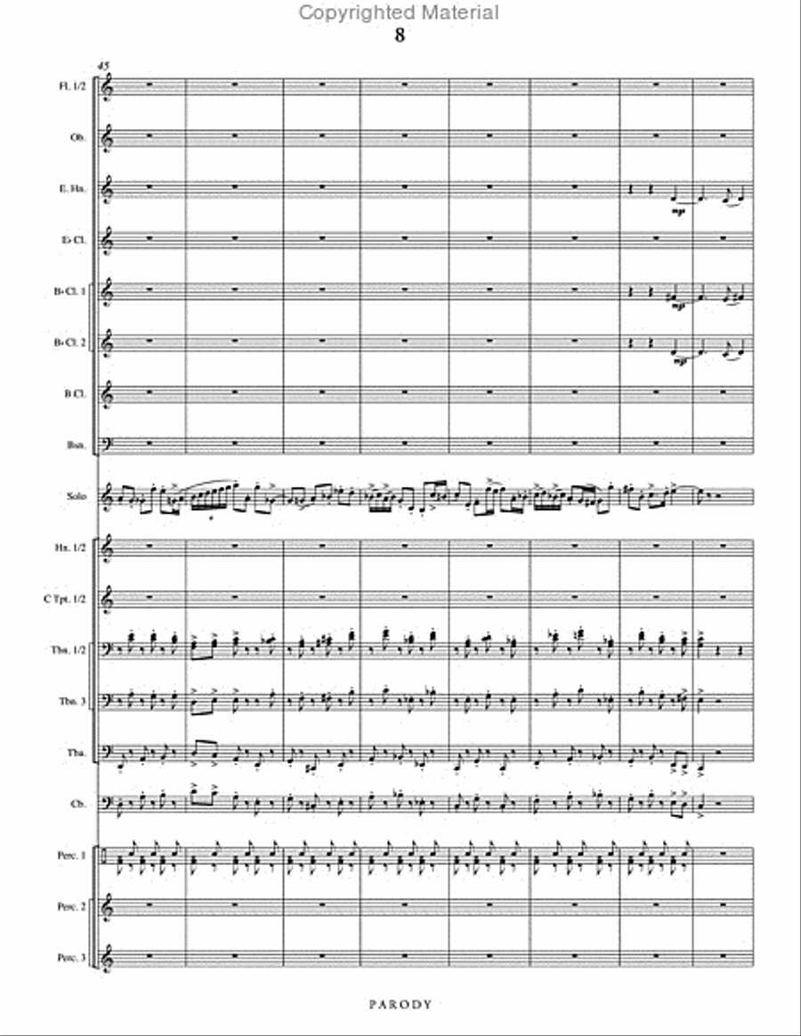 Parody Concert Band scores gallery preview page 9