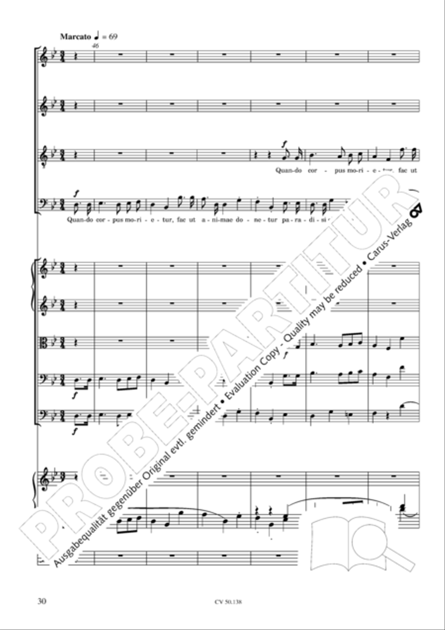 Stabat Mater in G minor 4-Part scores gallery preview page 31