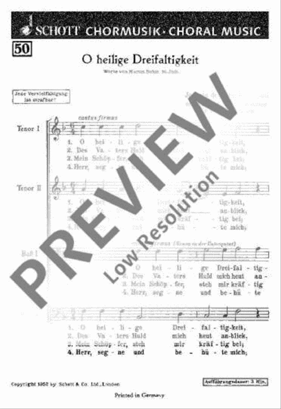 O heilige Dreifaltigkeit TTBB scores gallery preview page 2