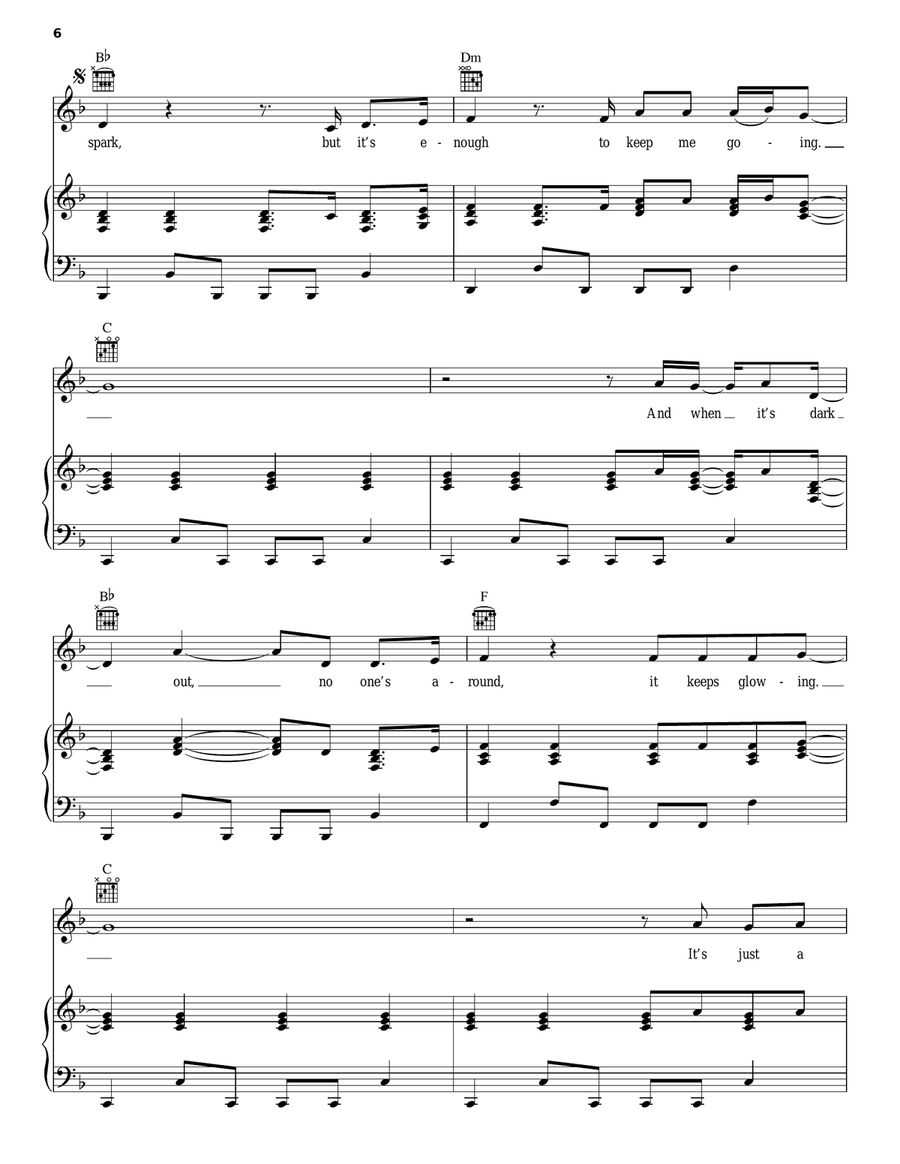 Last Hope Last Hope Piano, Vocal, Guitar scores gallery preview page 6