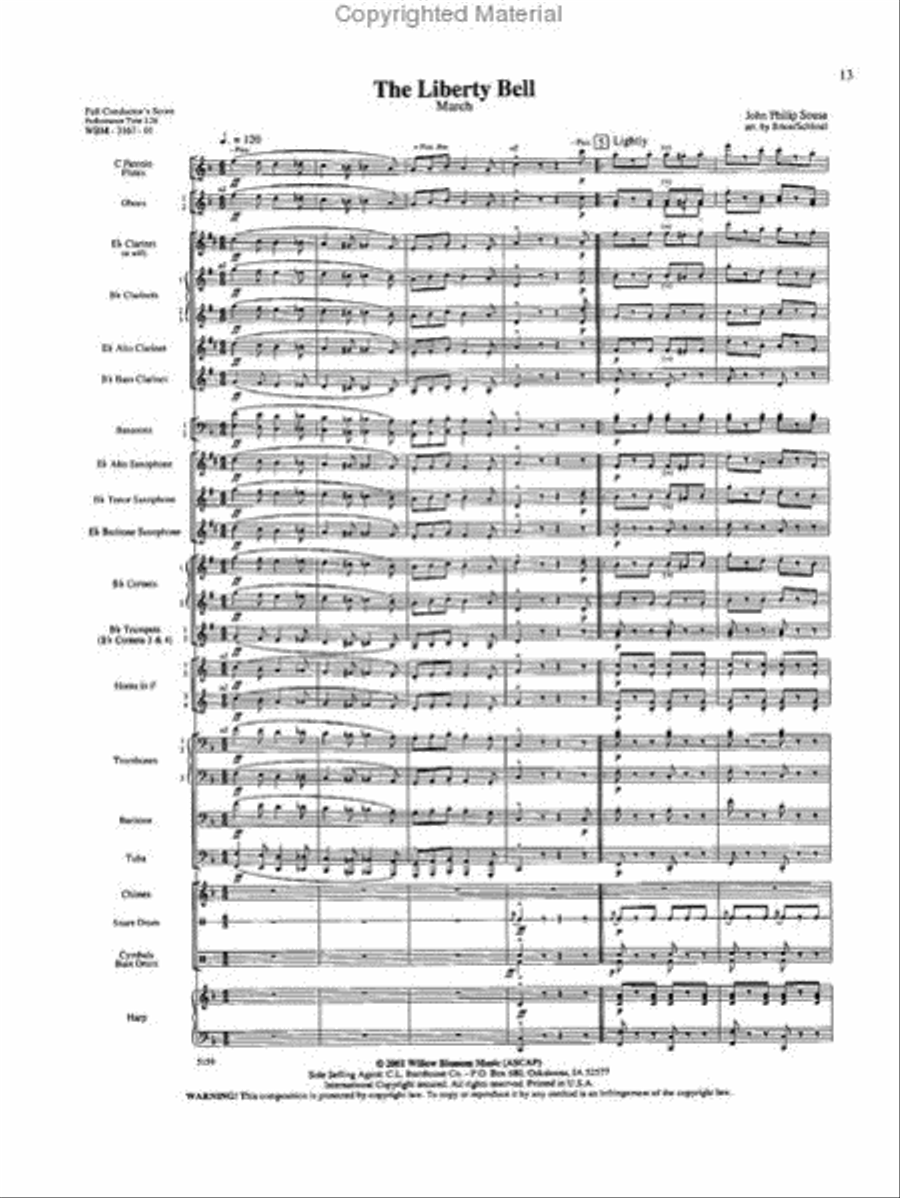The Liberty Bell Concert Band scores gallery preview page 2