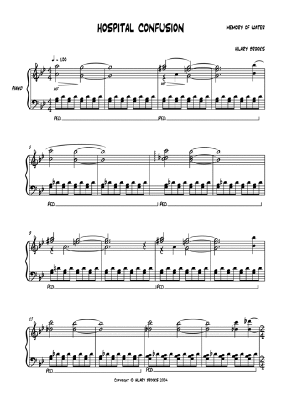 Memory Of Water - solo piano collection Piano Solo scores gallery preview page 5