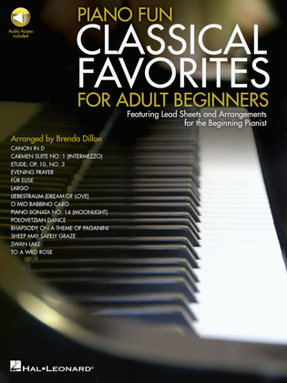 Book cover for Piano Fun – Classical Favorites for Adult Beginners