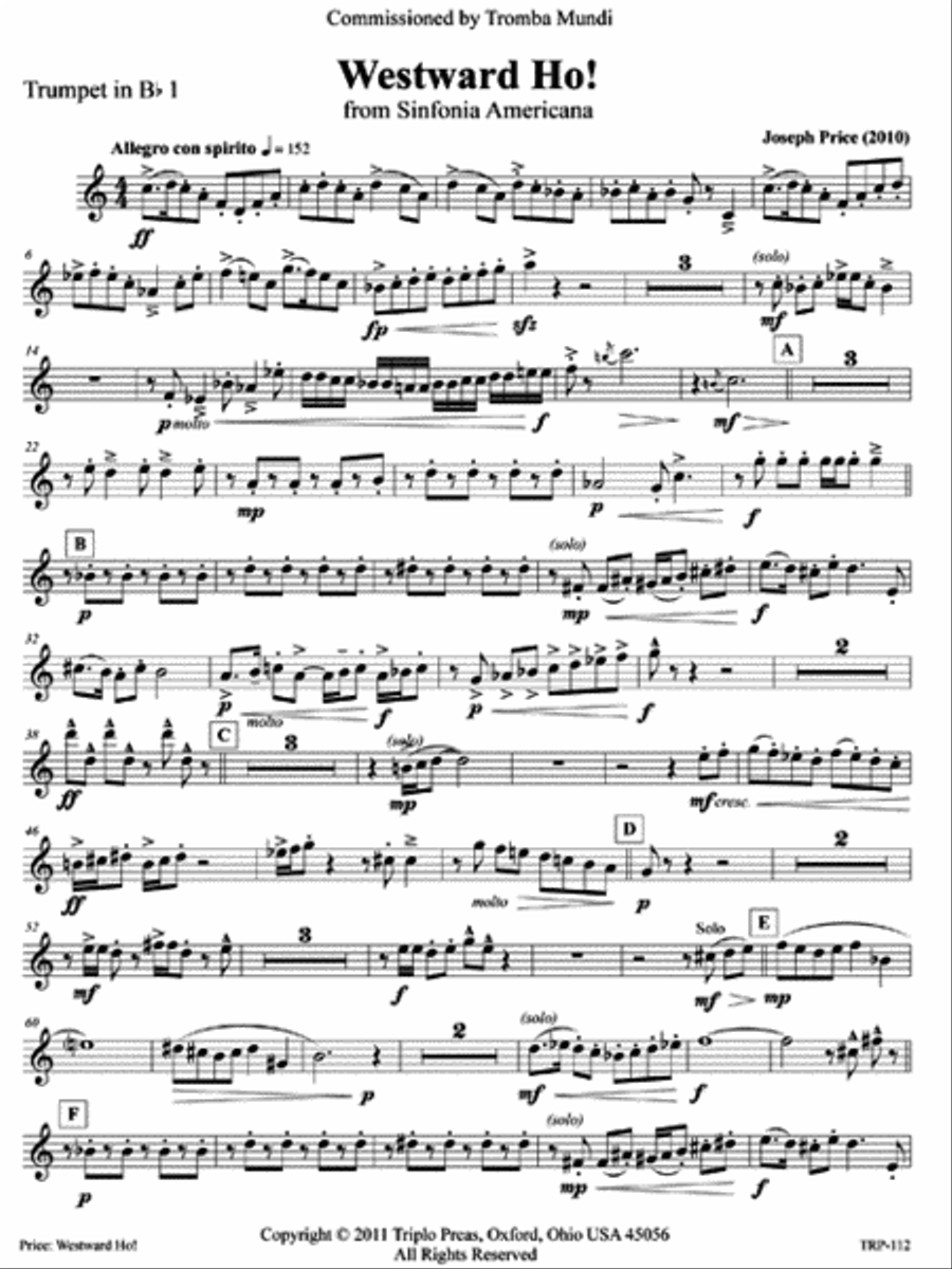 Westward Ho! Westward Ho! Small Ensemble scores gallery preview page 6