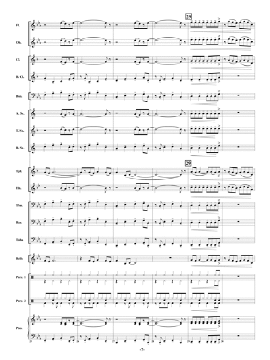 Chillaxin' Concert Band scores gallery preview page 6
