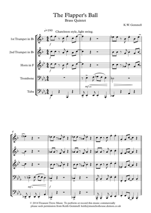 The Flapper's Ball (1920s style): Brass Quintet