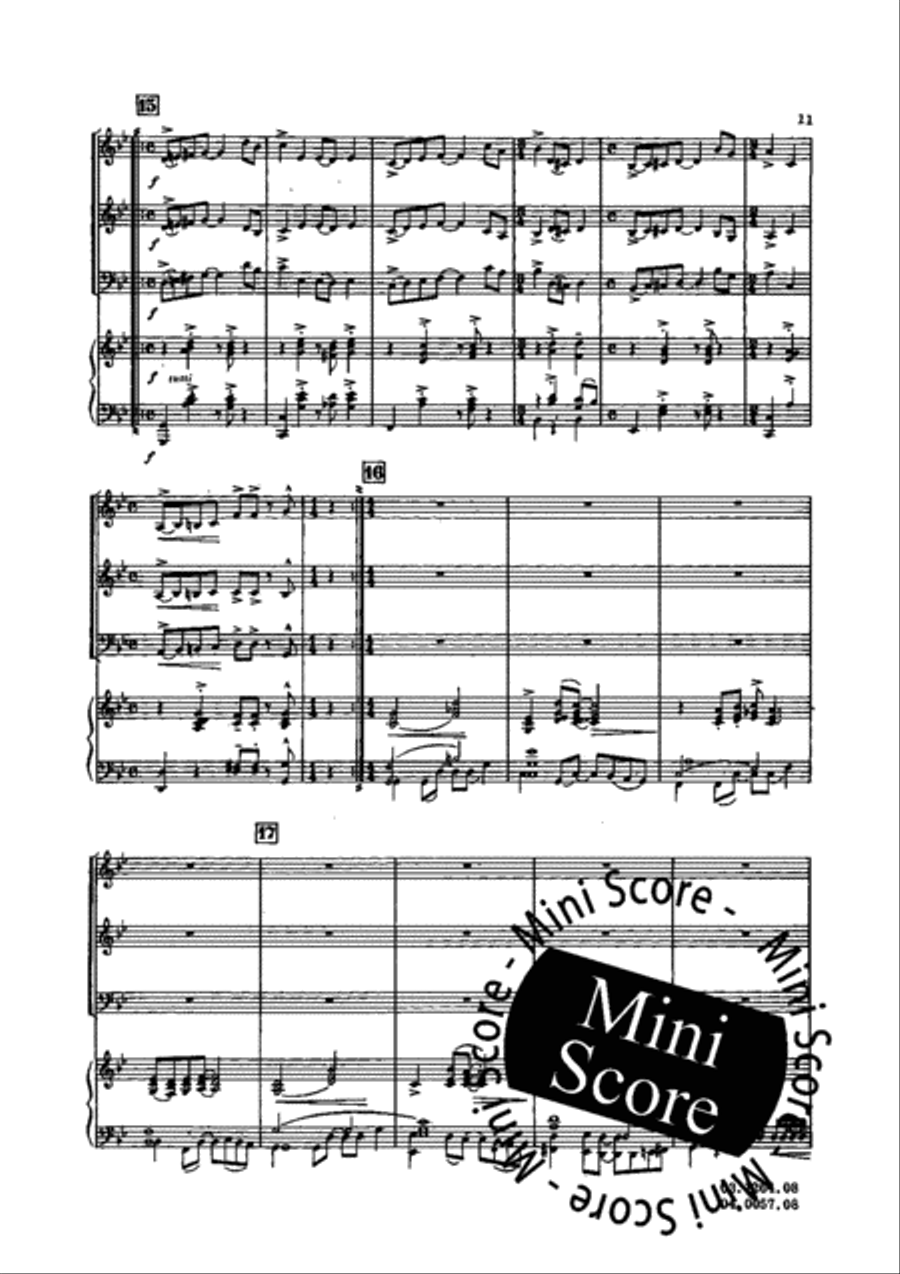 Young One's Partita Concert Band scores gallery preview page 15