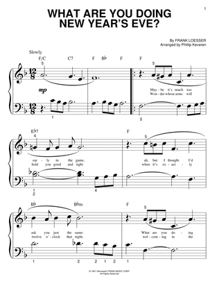 What Are You Doing New Year's Eve? (arr. Phillip Keveren)