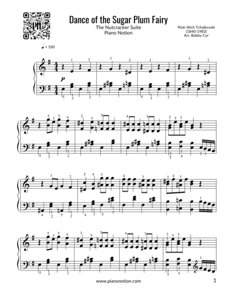 Dance of the Sugar Plum Fairy - The Nutcracker Suite (Piano Solo)