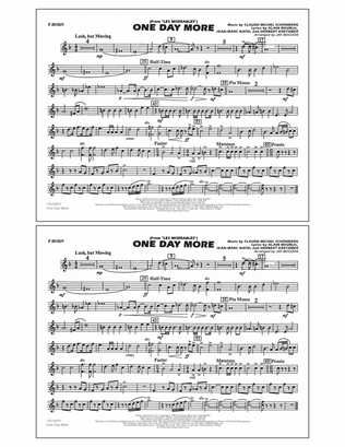 Book cover for One Day More (from Les Misérables) (arr. Bocook/Rapp) - F Horn