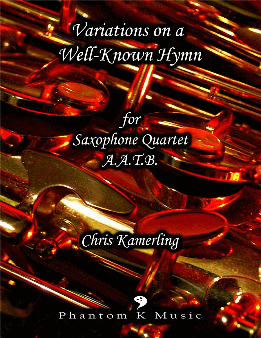 Variations on a Well-Known Hymn - Saxophone Quartet AATB Saxophone Quartet scores gallery preview page 1