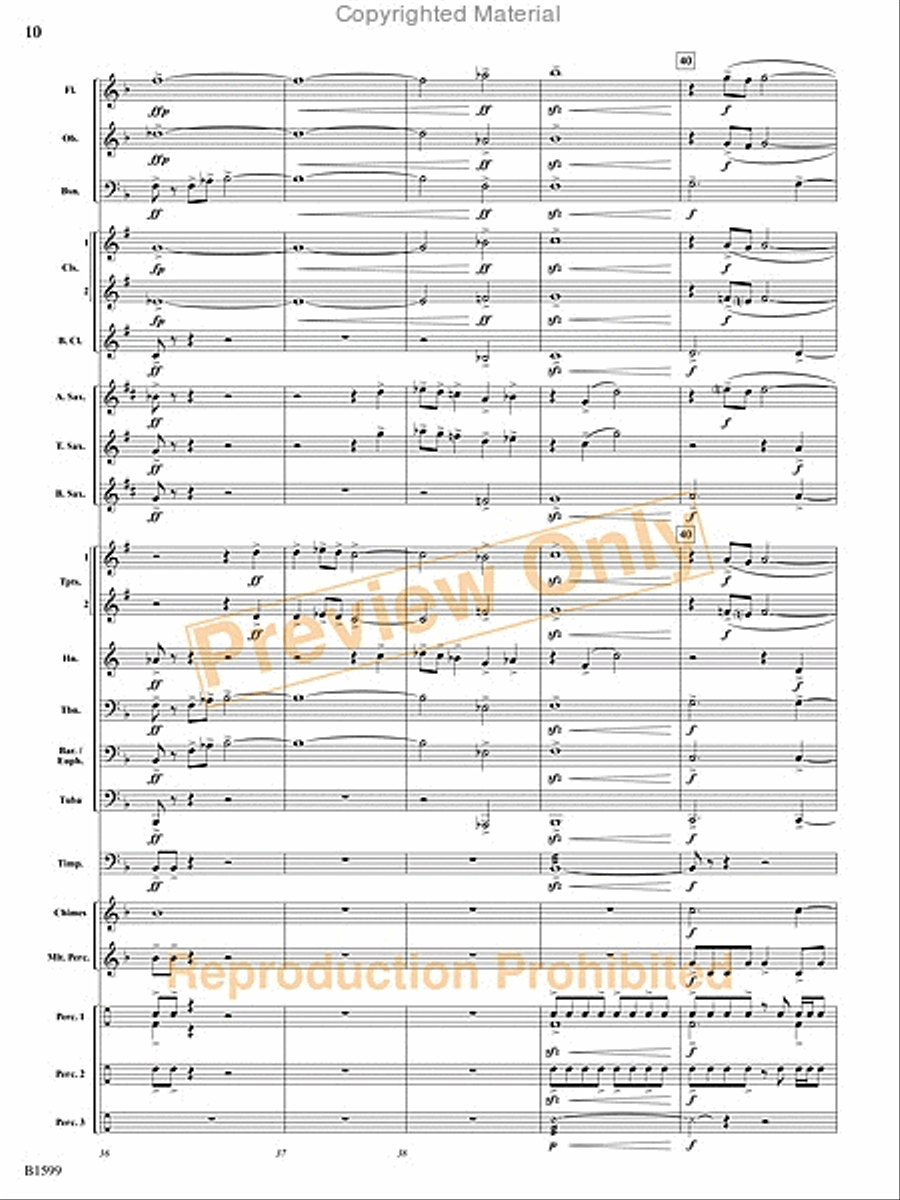 Terminal Velocity Concert Band scores gallery preview page 31