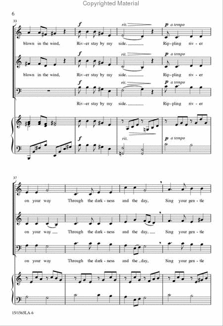 River, Sing Your Song River, Sing Your Song 3-Part scores gallery preview page 6