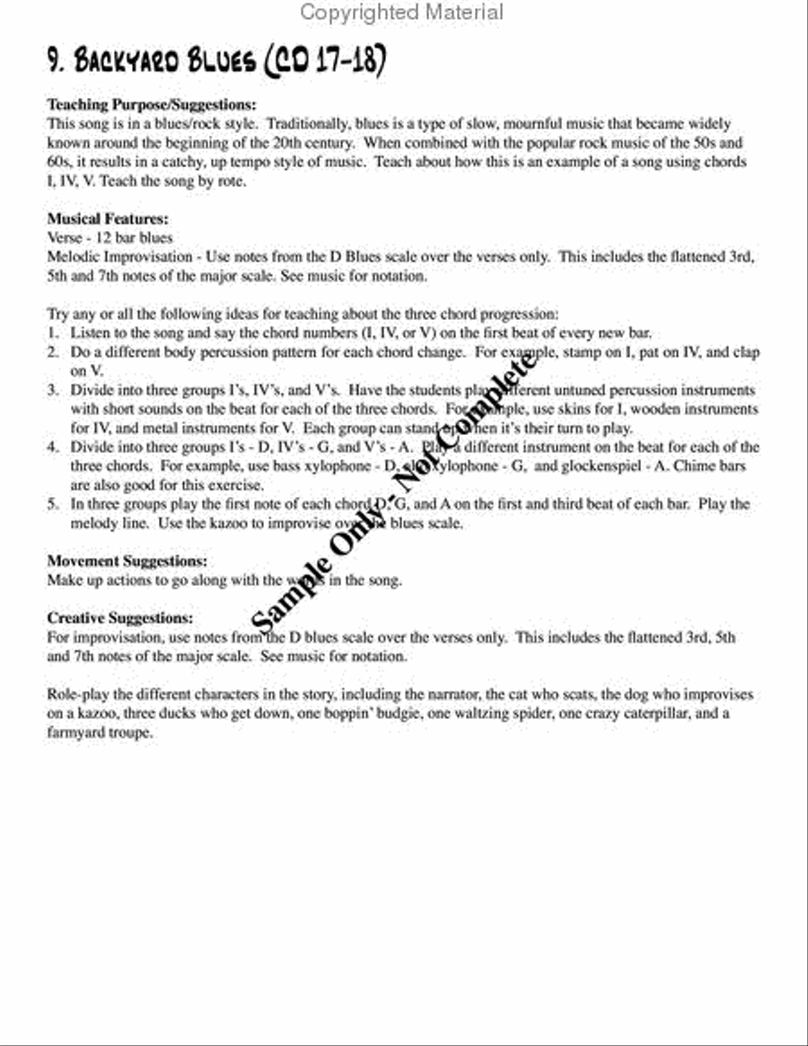 Jazz & Blues for Kids Choir scores gallery preview page 17