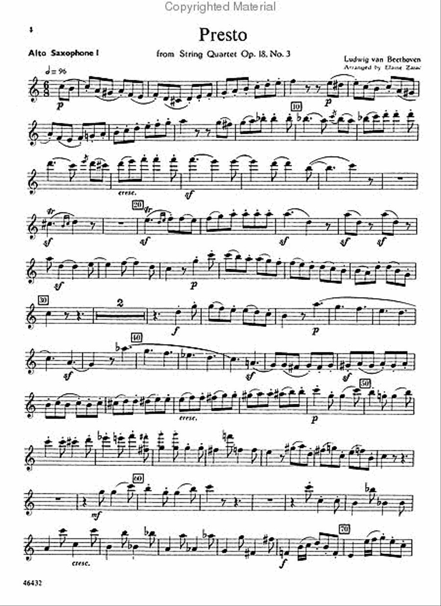 Ten Saxophone Quartets Ten Saxophone Quartets Saxophone Quartet scores gallery preview page 3