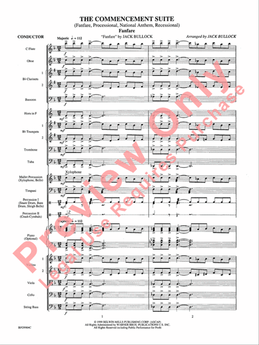 Commencement Suite Full Orchestra scores gallery preview page 4