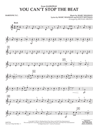 You Can't Stop the Beat (from Hairspray) (arr. Michael Brown) - Baritone T.C.