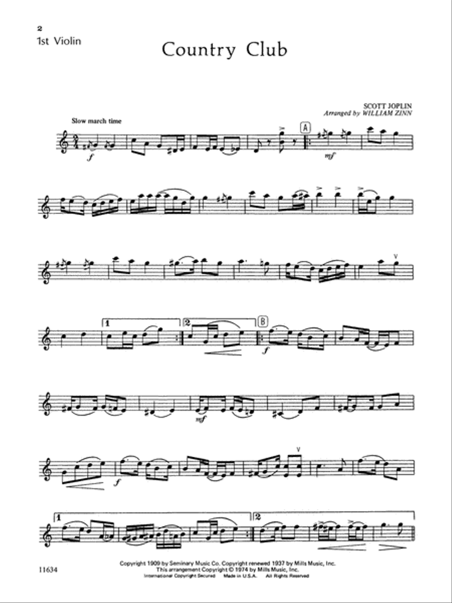 Ragtime Favorites for Strings String Orchestra scores gallery preview page 6