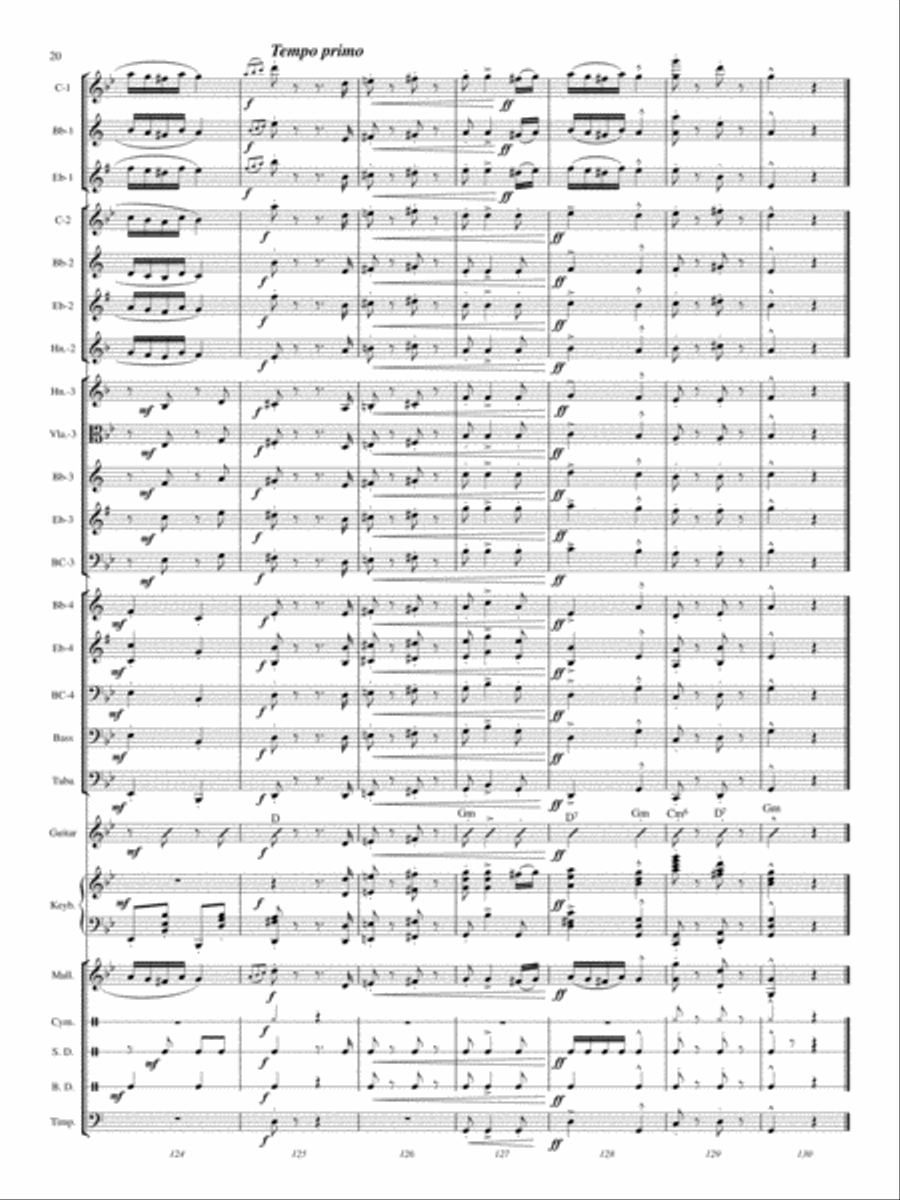 Hungarian Dance No. 5 Concert Band scores gallery preview page 19