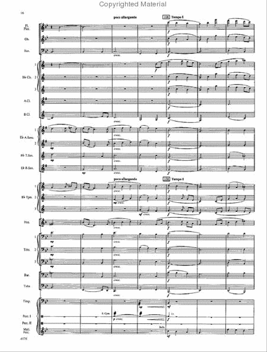 West Highlands Sojourn Concert Band scores gallery preview page 17