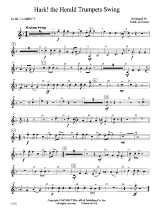 Hark, the Herald Trumpets Swing: 1st B-flat Clarinet