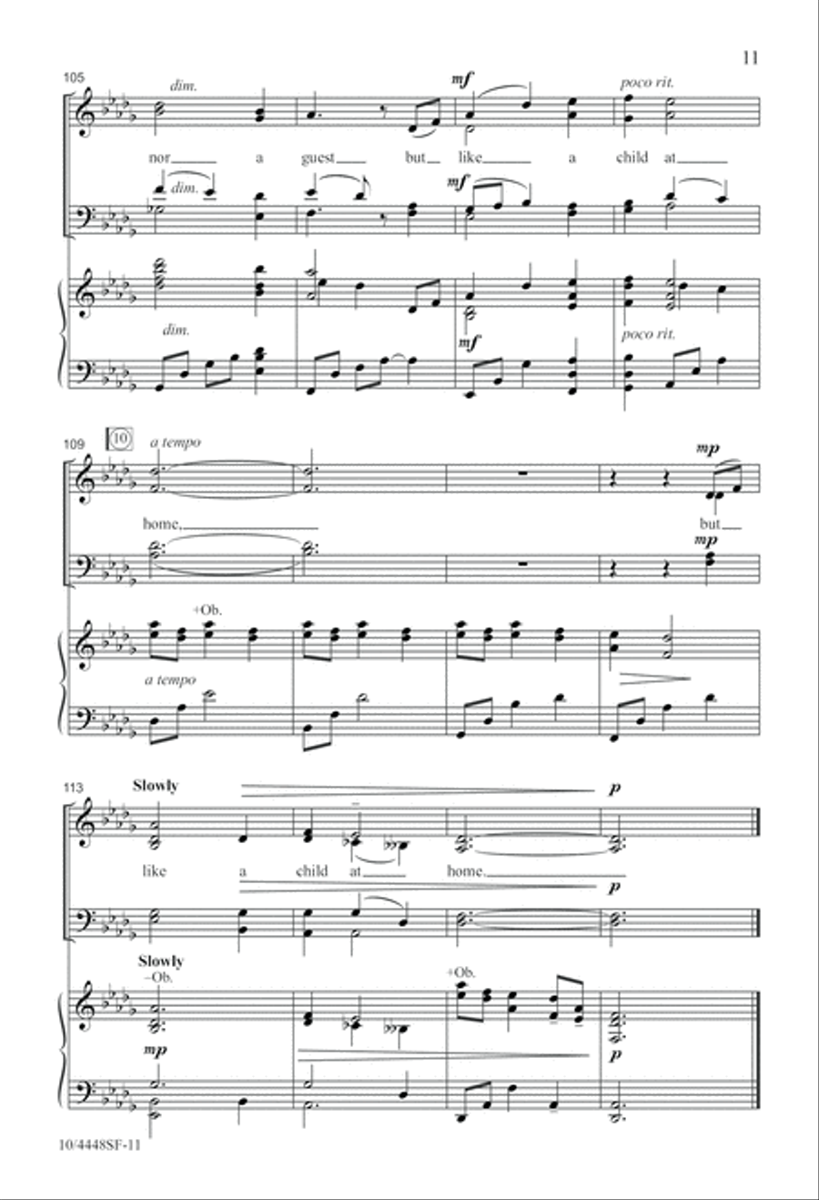 My Shepherd Will Supply My Need 4-Part scores gallery preview page 11