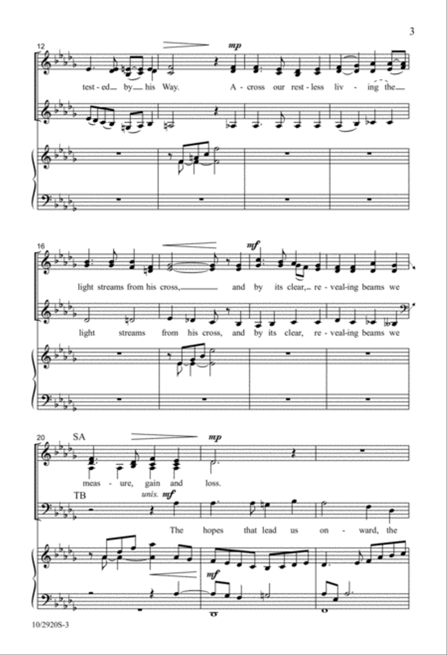 Before the Cross of Jesus SSA scores gallery preview page 2