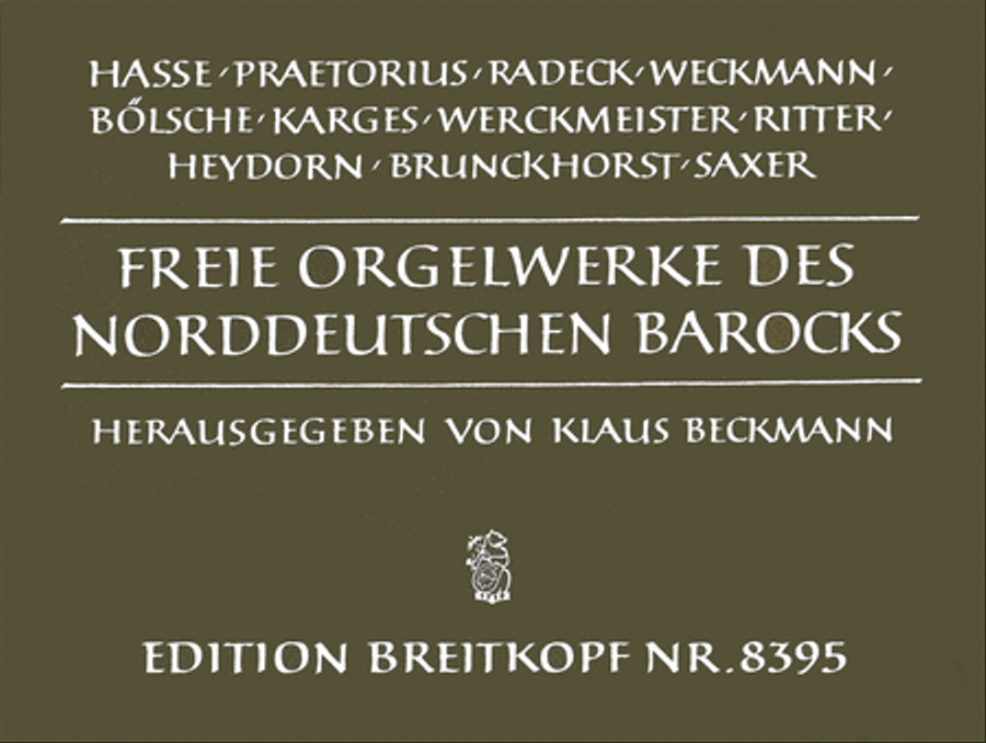 Free Organ Works of North German Baroque Organ scores gallery preview page 1