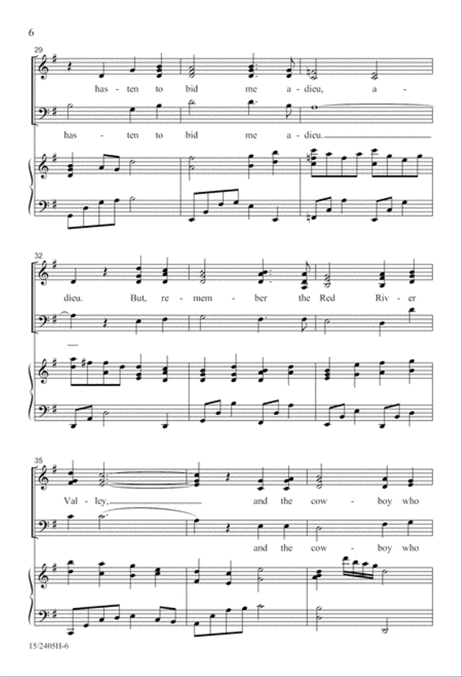 Red River Valley Red River Valley Choir scores gallery preview page 7