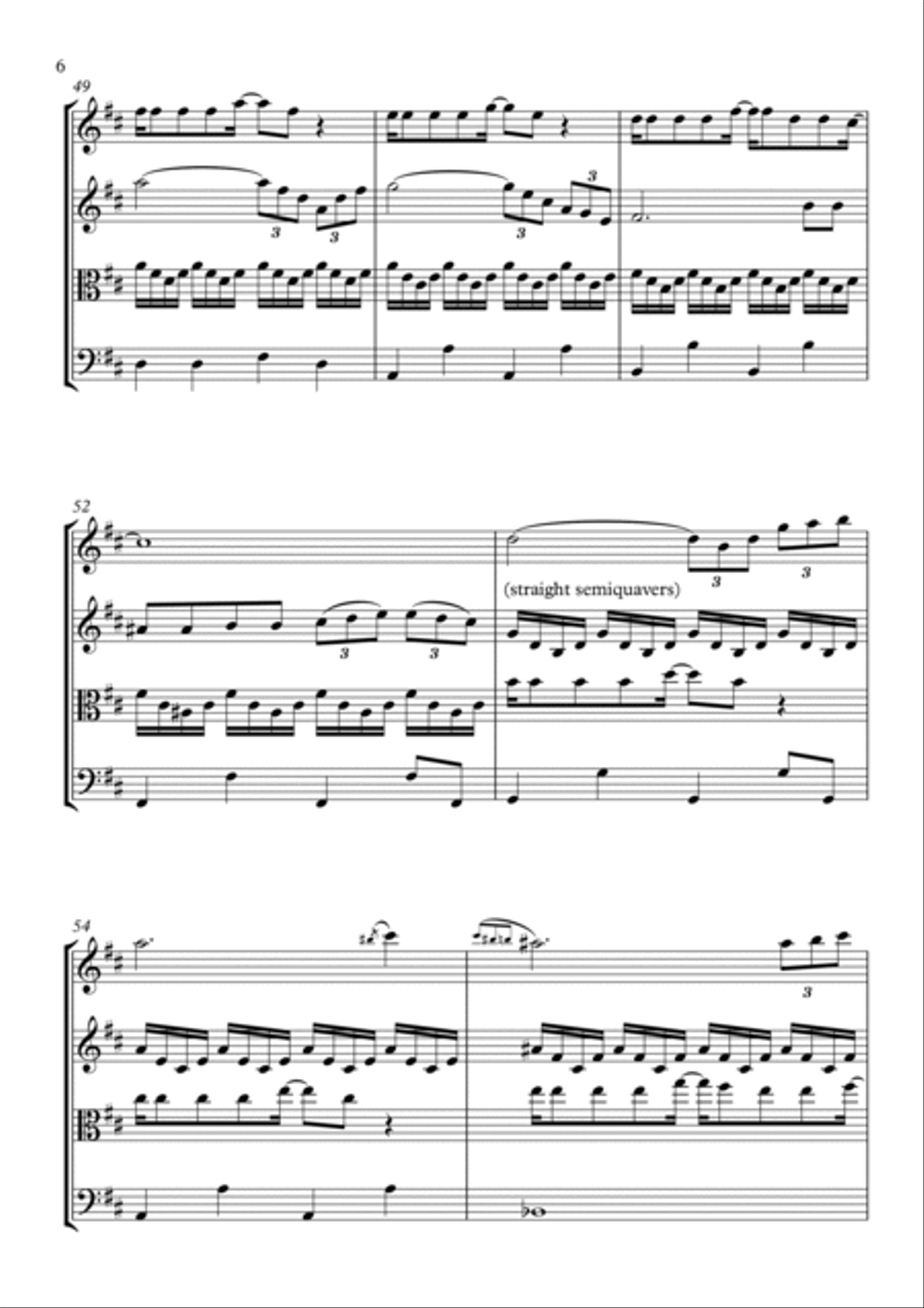 Englishman In New York String Quartet scores gallery preview page 6