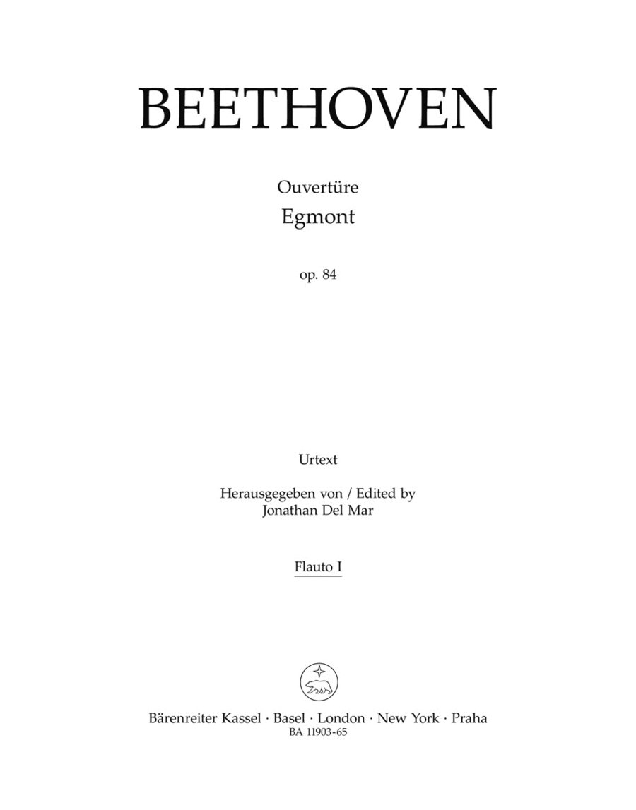 Overture "Egmont" for Orchestra, op. 84