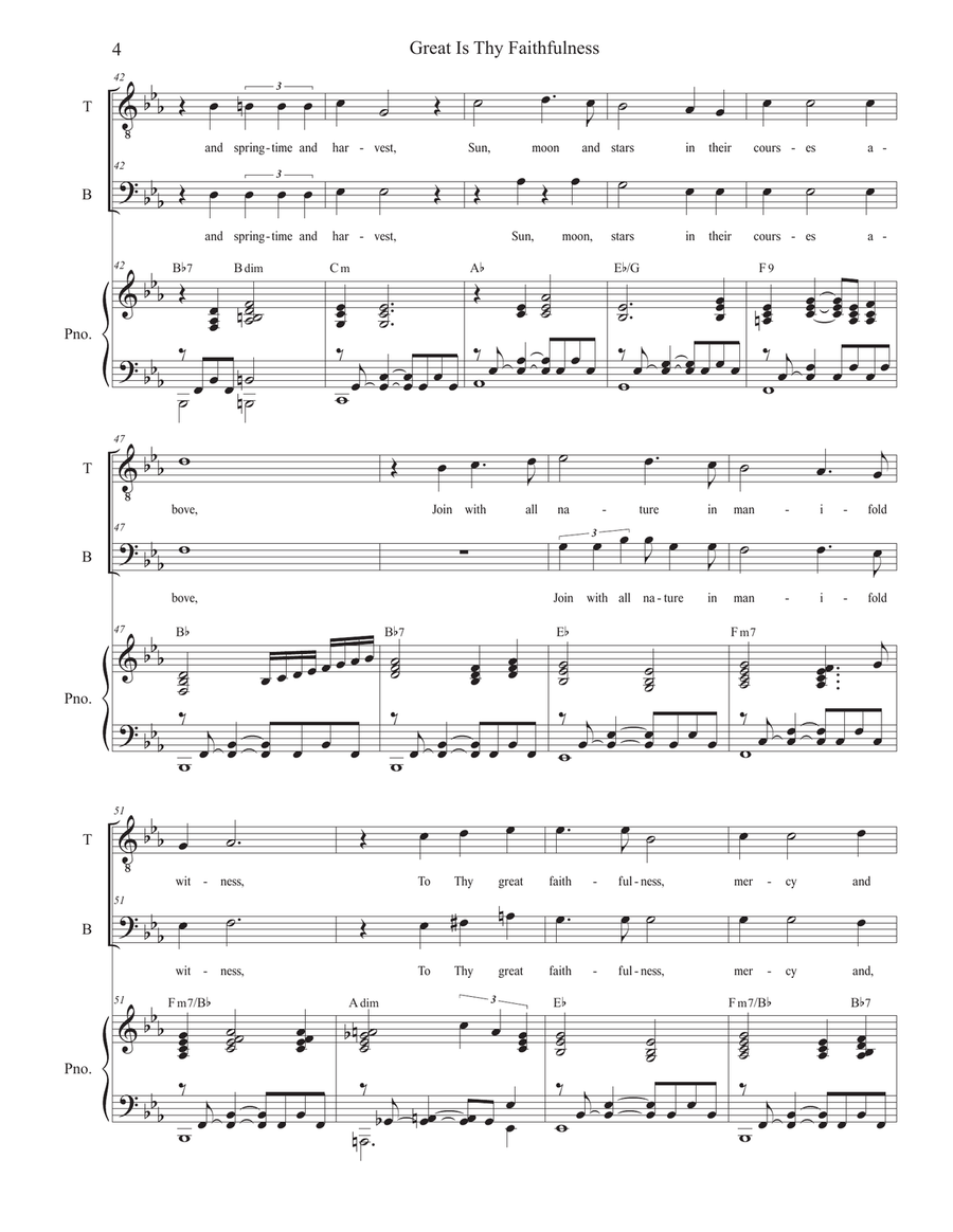 Great Is Thy Faithfulness TB scores gallery preview page 4