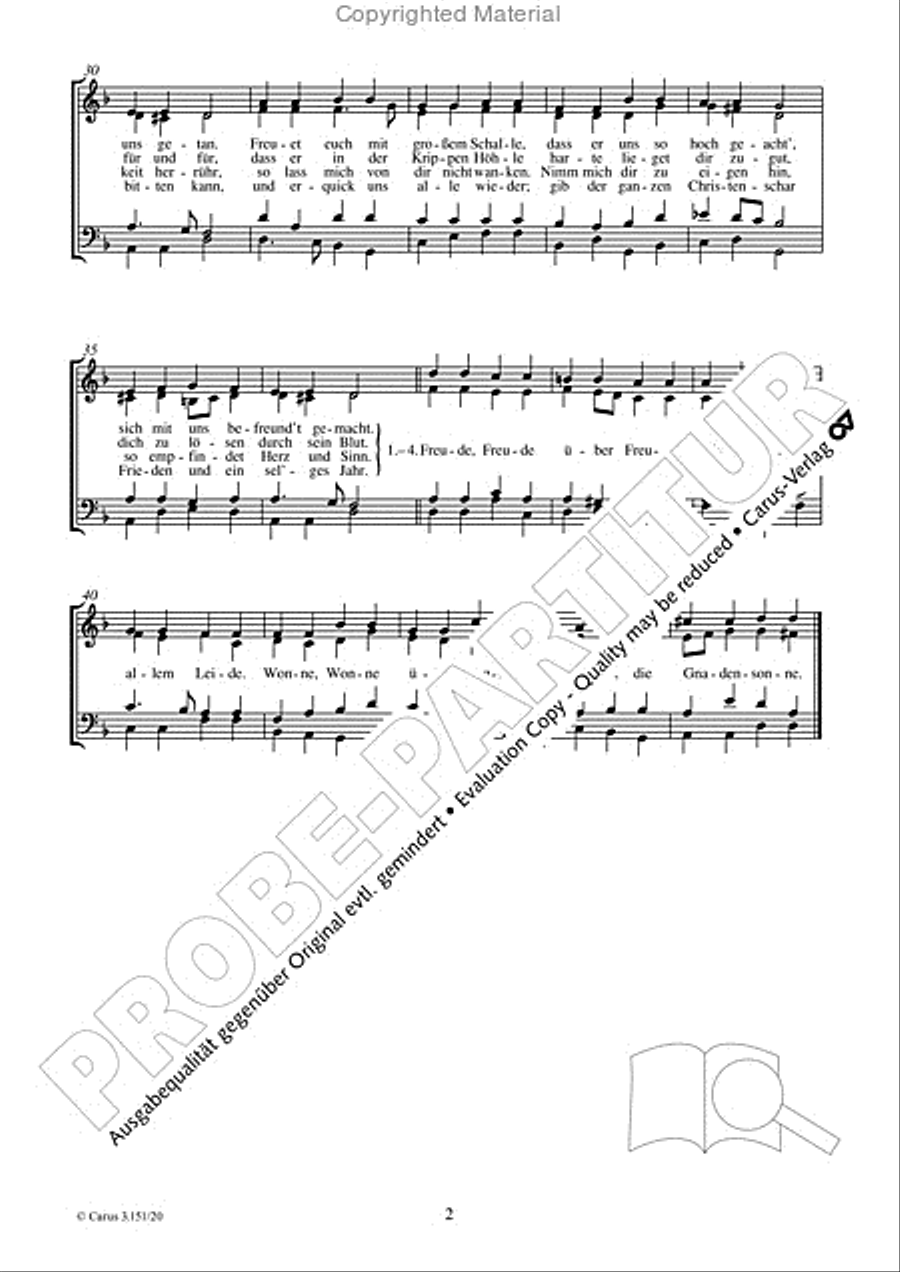 Freuet euch, ihr Christen alle 4-Part scores gallery preview page 3