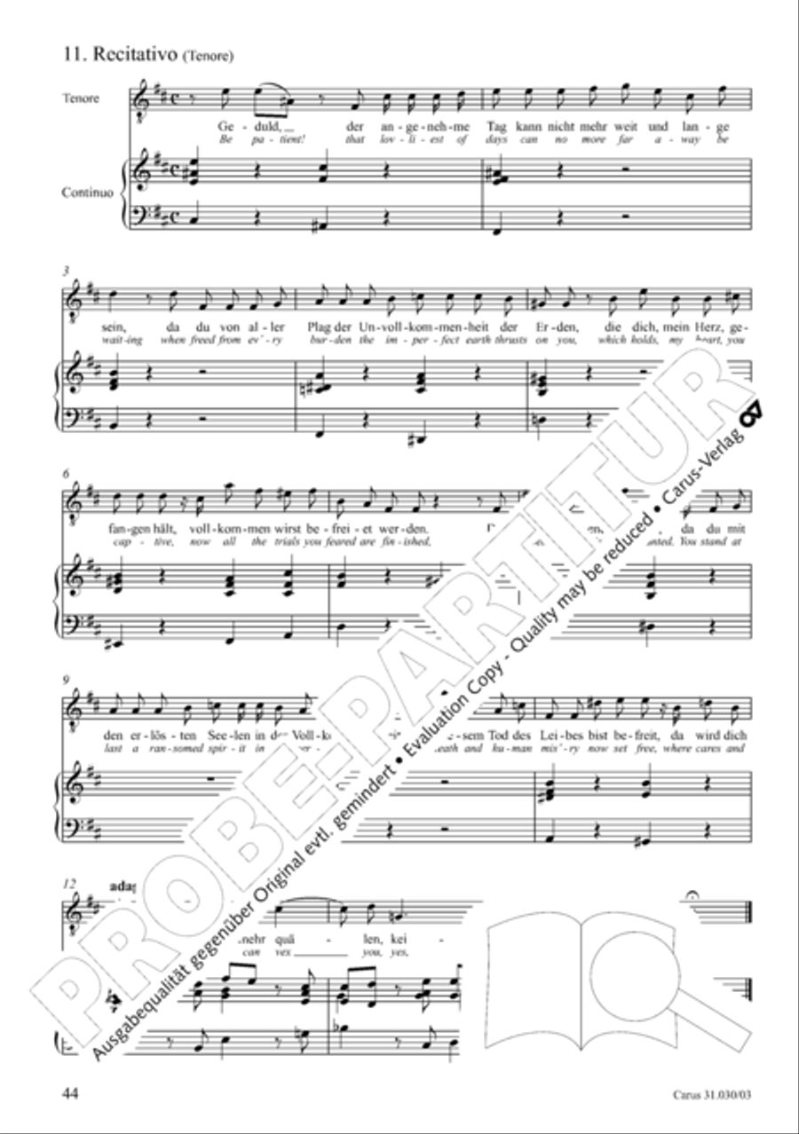 Joyful be, O ransomed flock (Freue dich, erloste Schar) 4-Part scores gallery preview page 45