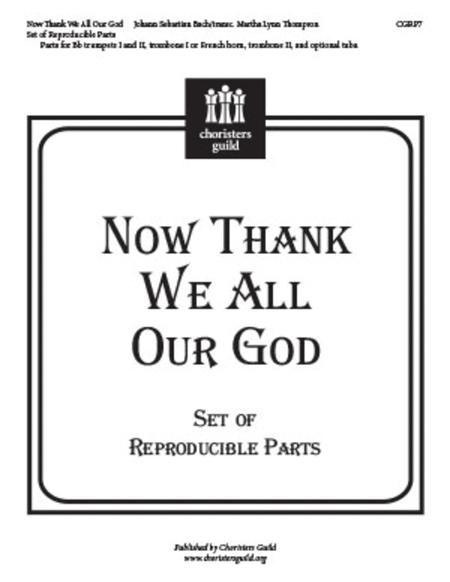 Now Thank We All Our God - Brass Parts image number null