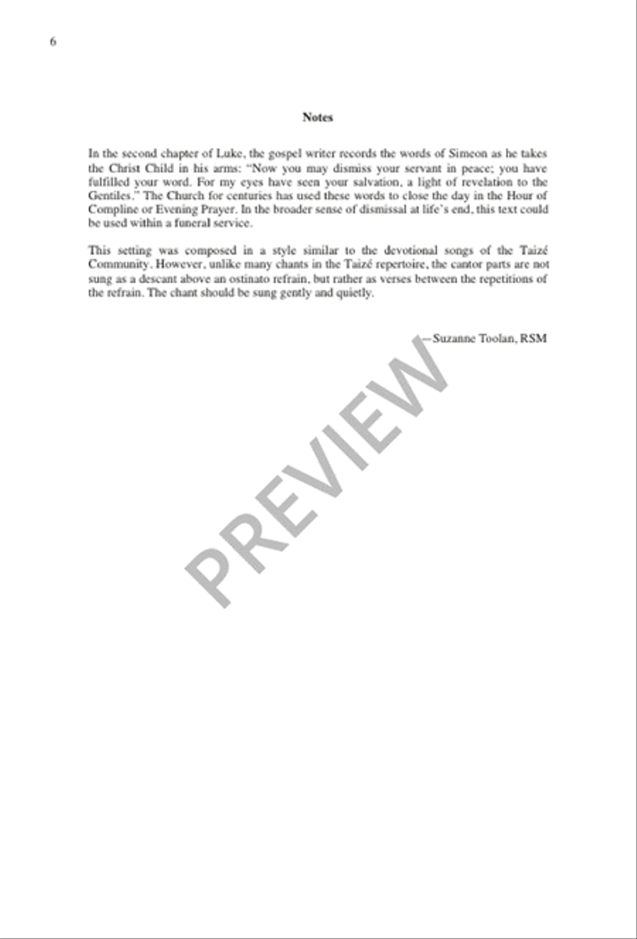 Now in Peace, O God 4-Part scores gallery preview page 7