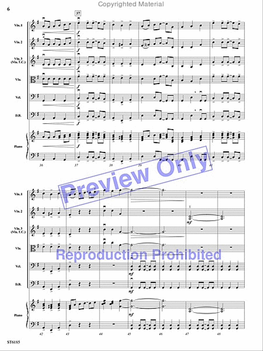 Rhythmic Snapshots of Christmas String Orchestra scores gallery preview page 5