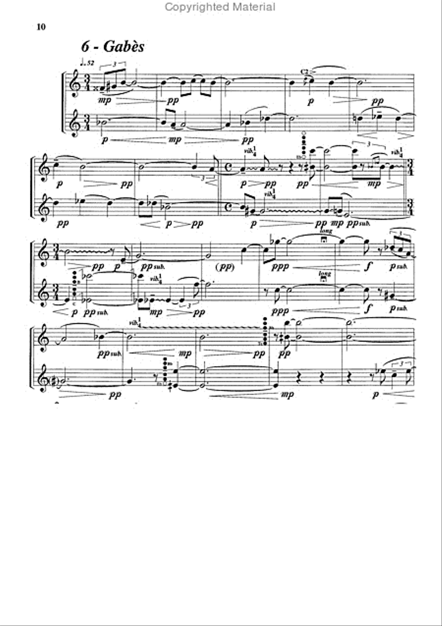 Duos (6), pour saxophone Duos (6), pour saxophone Woodwind Duet scores gallery preview page 7