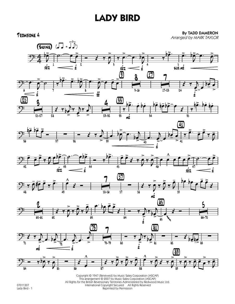 Lady Bird - Trombone 4