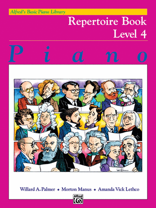 Book cover for Alfred's Basic Piano Course Repertoire, Level 4