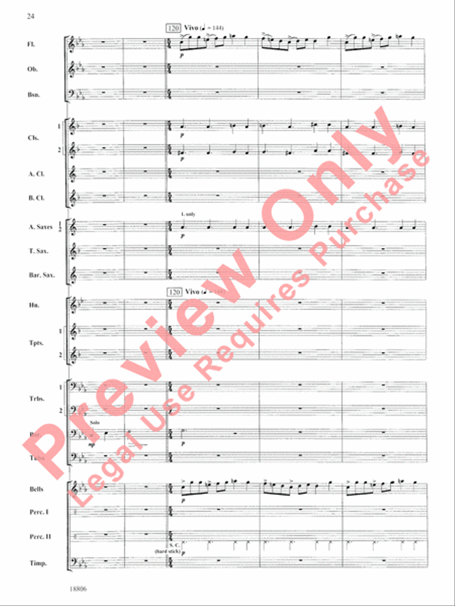 Quintology Concert Band scores gallery preview page 25