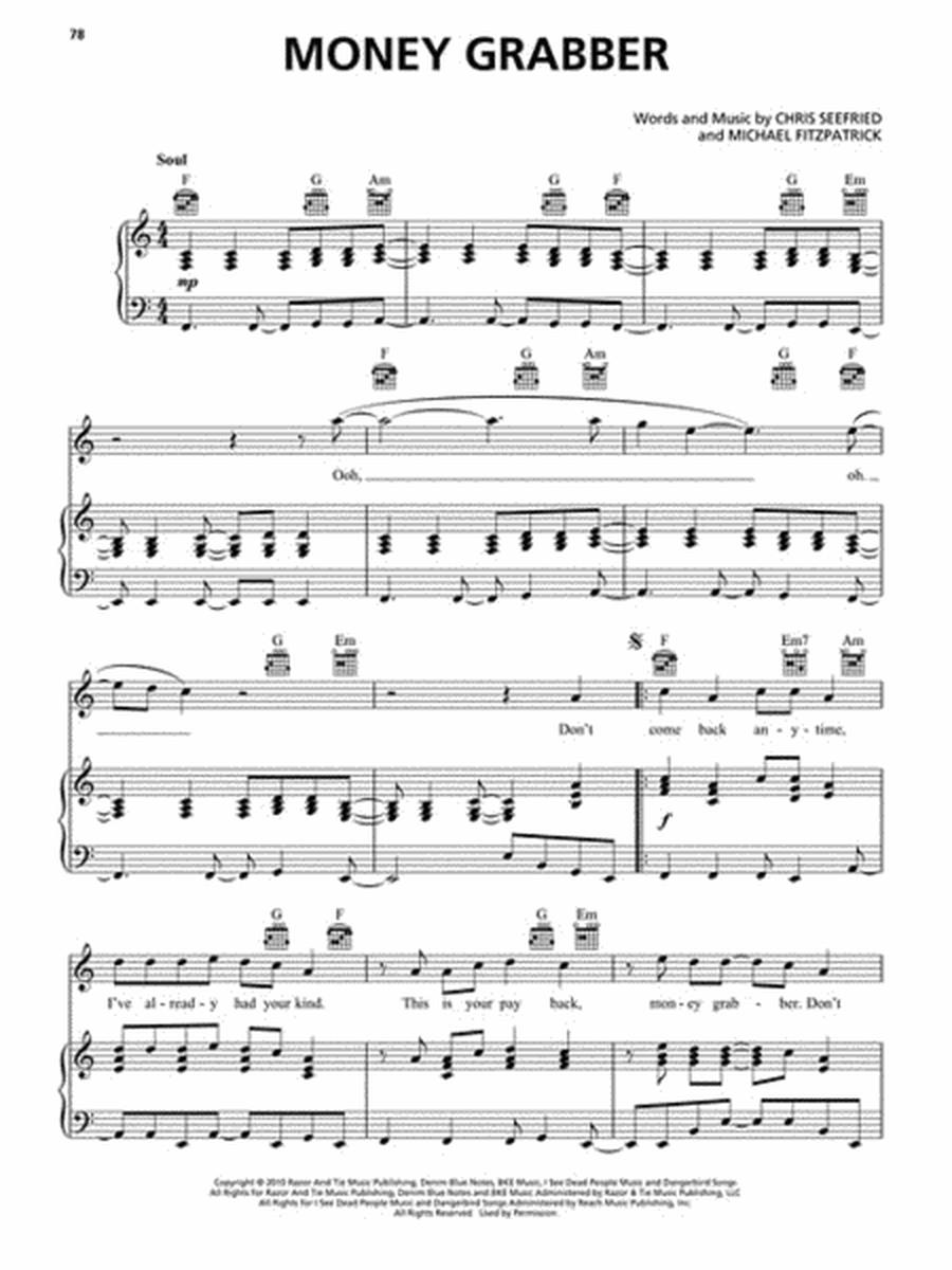 Indie Rock Sheet Music Collection